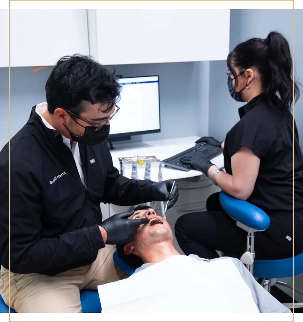 Patient receiving treatment